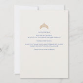 Elegant Blue Quinceanera 15th Birthday Kaart (Achterkant)