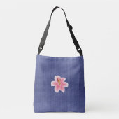 Elegant Blue R Crossbody Tas (Achterkant)