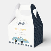 Elegant Blue Race Kinderen elke dag van de leeftij Bedankdoosjes (Achterkant)