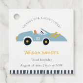 Elegant Blue Race Kinderen elke dag van de leeftij Bedankjes Labels (Voorkant)