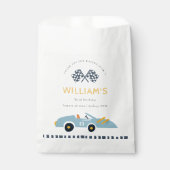 Elegant Blue Race Kinderen elke dag van de leeftij Bedankzakje (Voorkant)