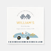 Elegant Blue Race Kinderen elke dag van de leeftij Servet (Voorkant)