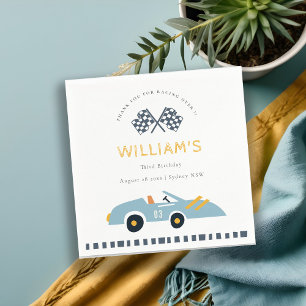 Elegant Blue Race Kinderen elke dag van de leeftij Servet