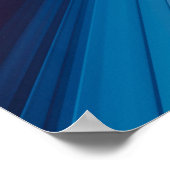 Elegant Blue Ray of Light Artwork | POSTER (Hoek)