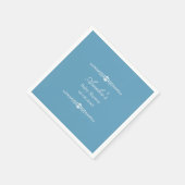 Elegant Blue Regency Style Baby Shower  Servet (Hoek)