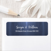 Elegant Blue Romantic Return Address Labels (Insitu)