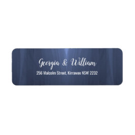 Elegant Blue Romantic Return Address Labels