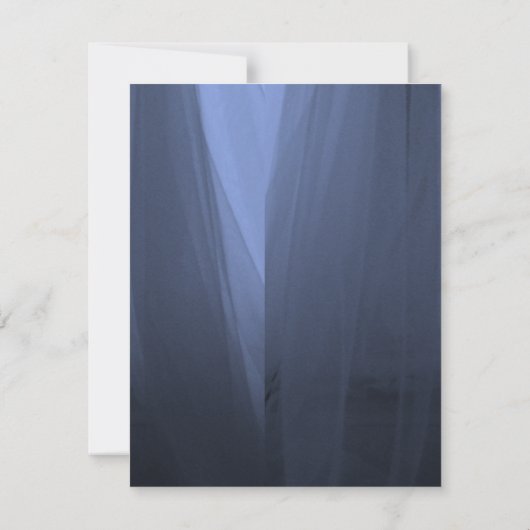 Elegant Blue Romantic Wedding Save the Date Kaart (Achterkant)