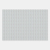 Elegant Blue Roos Floral Pattern Inpakpapier Vel (Voorkant 2)