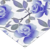 Elegant Blue Roos Flower Tafelkleed (Gekanteld)