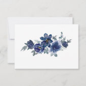 Elegant Blue Roos Funeral Share a Memory Kaart (Achterkant)