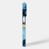 Elegant Blue Roos Gold Leaf Case-Mate iPhone Case (Achterkant / Rechts)