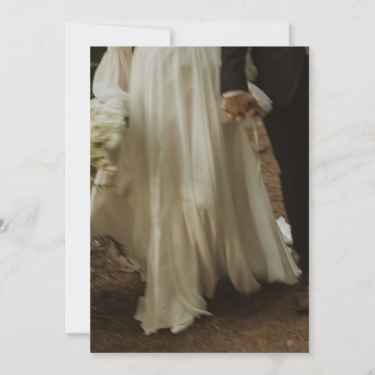 Elegant Blue Rose Wedding Invite Kaart (Achterkant)