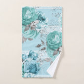 Elegant Blue Rozen Lace Handdoek (Handdoek)