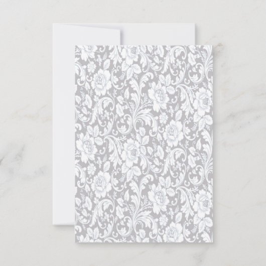 Elegant Blue Rozen Wedding Save the Date Kaart (Achterkant)