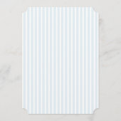 Elegant Blue & Sage Striped Wedding Kaart (Achterkant)