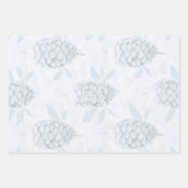 Elegant Blue & Silver Christmas Wrapping Paper (Voorkant)
