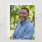 Elegant Blue Silver Glitter 60th Birthday Photo Kaart (Achterkant)