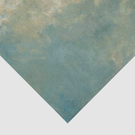 Elegant Blue Skies Clouds Impressionist Decoupage Tissuepapier (Detail)