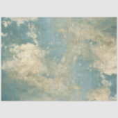 Elegant Blue Skies Clouds Impressionist Decoupage Tissuepapier (Voorkant)