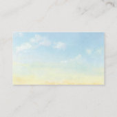 Elegant Blue Sky Clouds Baby shower Luier Raffle Informatiekaartje (Achterkant)