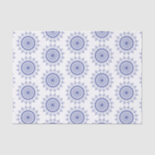 Elegant Blue Snowflake Lace Patroonpapier Tissuepapier