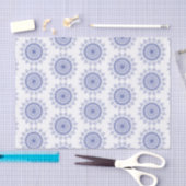 Elegant Blue Snowflake Lace Patroonpapier Tissuepapier (Craft)