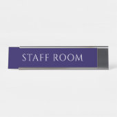 Elegant Blue Staff Room Name Plate Bureau Naambordje (Voorkant)