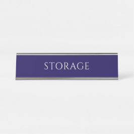 Elegant Blue Storage Room Name Plate Bureau Naambordje