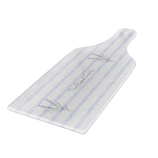 Elegant Blue Stripes Farm Chic Board Snijplank (Hoek)