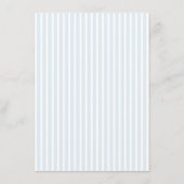 Elegant Blue Stripes Sage Wedding Details Card Informatiekaartje (Achterkant)