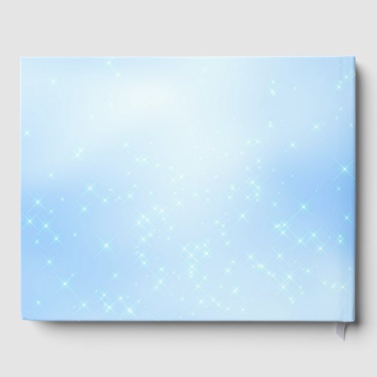 Elegant Blue Sweet Sixteen Gastenboek (Achterkant)