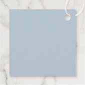Elegant Blue Thank You Card Bedankjes Labels (Achterkant)