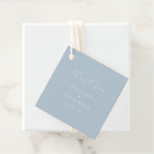 Elegant Blue Thank You Card Bedankjes Labels (In situ)