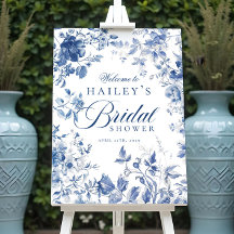 Elegant Blue Toile Chinoiserie Vrijgezellenfeest S