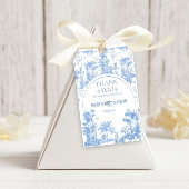 Elegant Blue Toile Safari Boy Baby shower Cadeaulabel