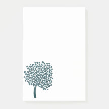 Elegant Blue Tree Heart-ontwerp