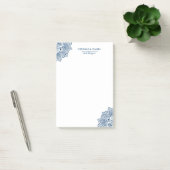 Elegant Blue Tribal Mandala Lace Design Post-it® Notes (Kantoor)