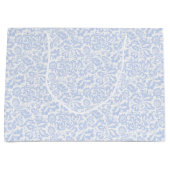 Elegant  Blue Venetian Floral Botanical Groot Cadeauzakje (Voorkant)