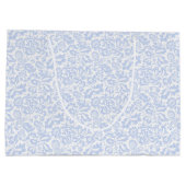 Elegant  Blue Venetian Floral Botanical Groot Cadeauzakje (Achterkant)