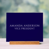 Elegant Blue Vice President Title Name Plate Acryl Bord (Neutraal)