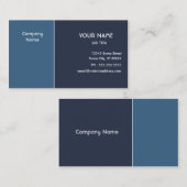 Elegant Blue Visitekaartje (Voorkant / Achterkant)