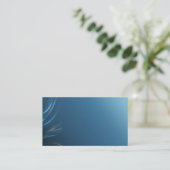 Elegant Blue Visitekaartje (Staand voorkant)
