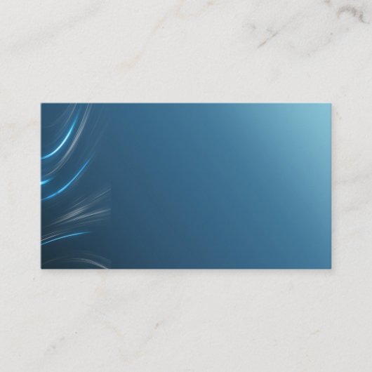 Elegant Blue Visitekaartje (Voorkant)