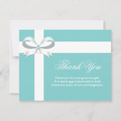 Elegant Blue Vrijgezellenfeest Hartelijk dank Bedankkaart (Voorkant)