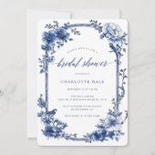 Elegant Blue Vrijgezellenfeest Kaart (Voorkant)