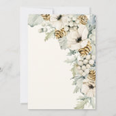 Elegant Blue Vrijgezellenfeest Kaart (Achterkant)