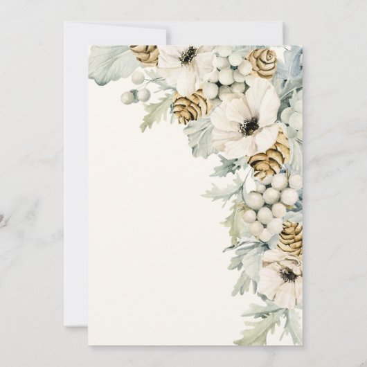 Elegant Blue Vrijgezellenfeest Kaart (Achterkant)