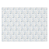 Elegant Blue Watercolor Botanical Pattern Tafelkleed (Voorkant (Horizontaal))