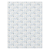 Elegant Blue Watercolor Botanical Pattern Tafelkleed (Voorkant)